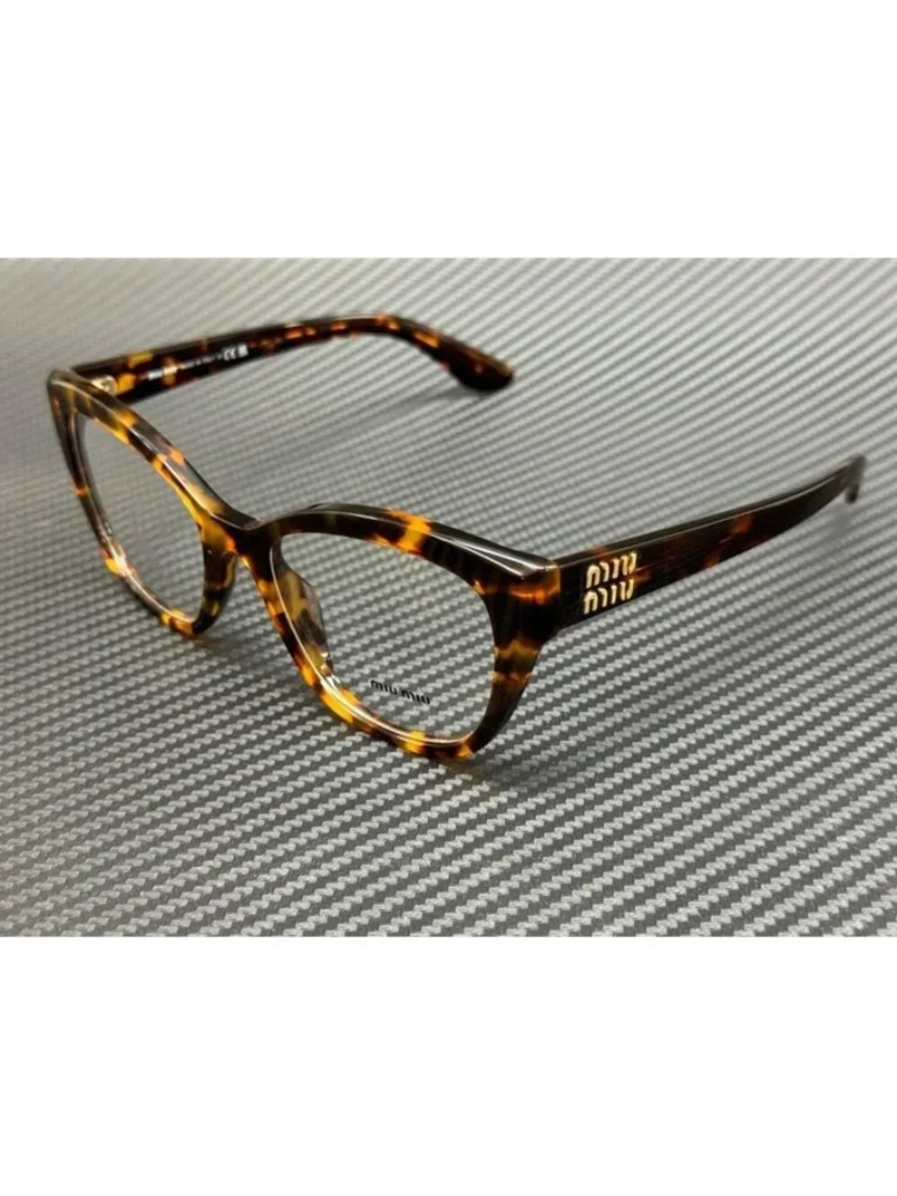 New Miu Miu Women Honey Havana Eyeglasses 54-19-140